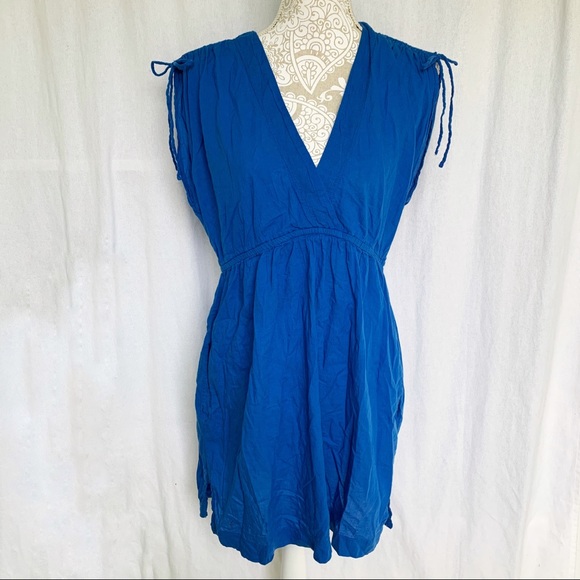 Lauren Ralph Lauren Other - Lauren Ralph Lauren // Royal Blue Cotton Swim Cover Up Dress Sz Large